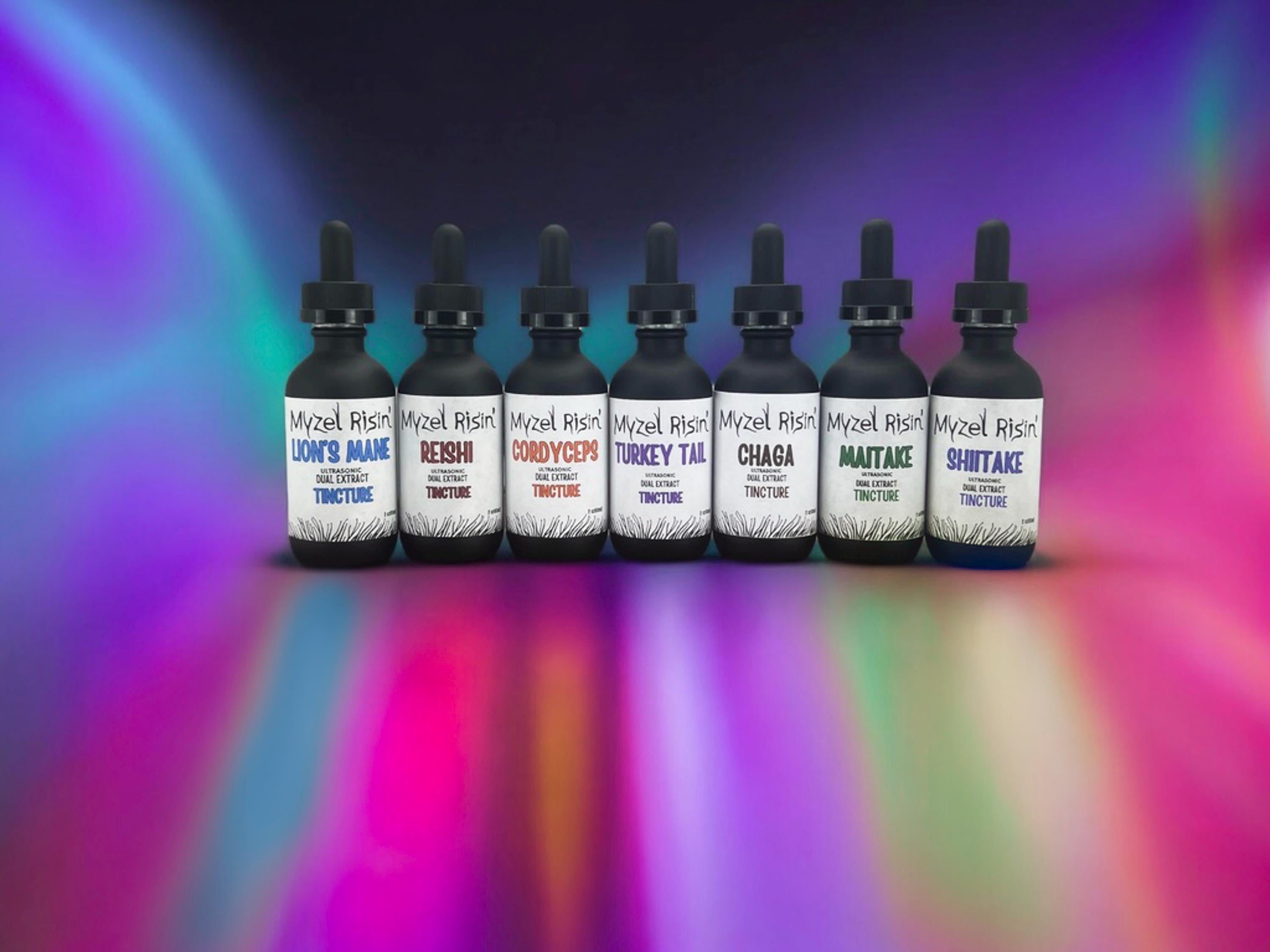 Complete Functional Mushroom Tincture Set | 8 Fruiting Body Extracts