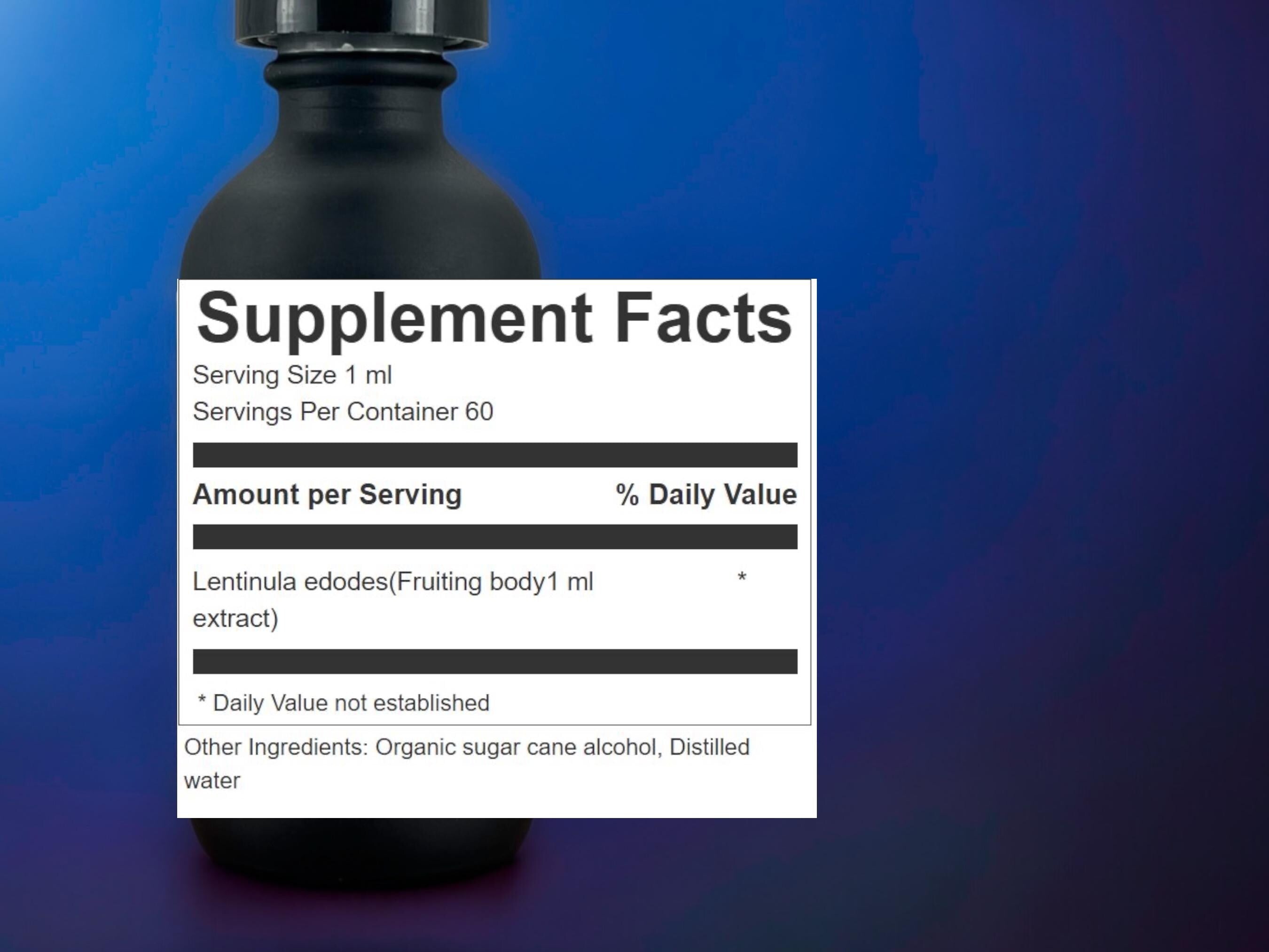 Shiitake Ultrasonic Dual-Extract Mushroom Tincture