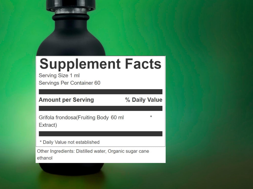 Maitake Ultrasonic Dual-Extract Mushroom Tincture