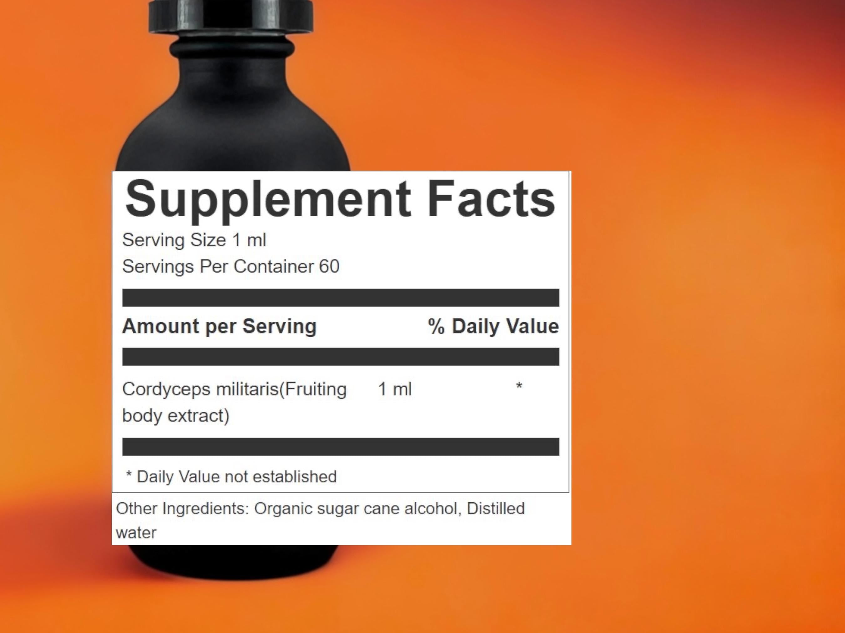 Cordyceps Ultrasonic Dual-Extract Mushroom Tincture