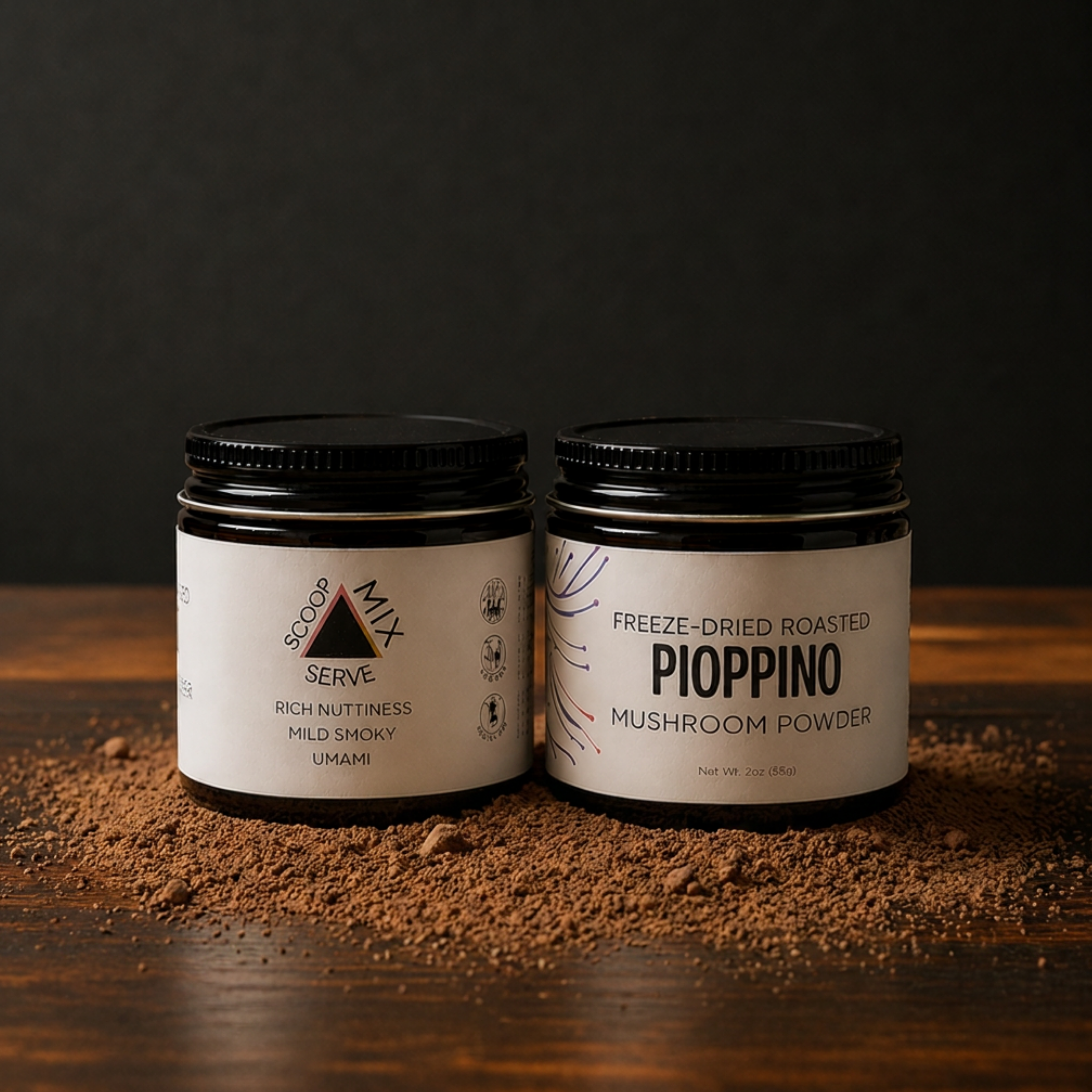 Roasted Pioppino Mushroom Powder