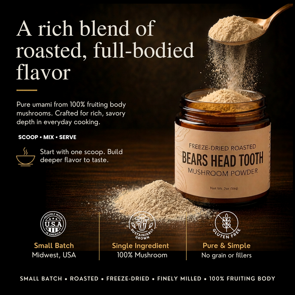 Bear’s Head Tooth Roasted Mushroom Powder